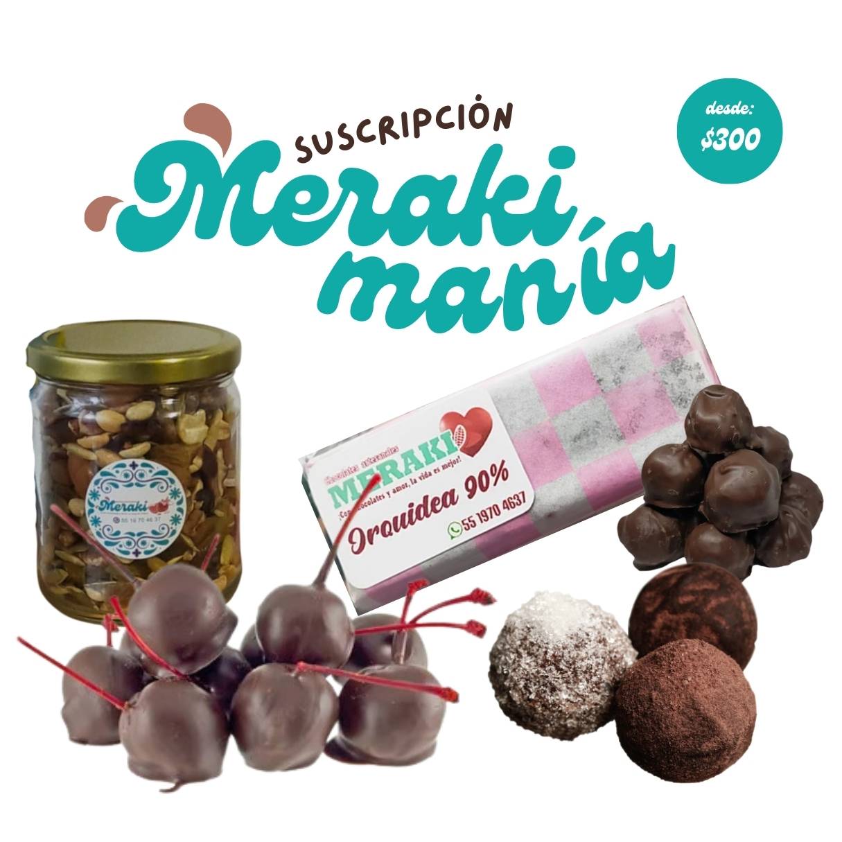 Productos Meraki Mania - Suscripcion mensual chocolates